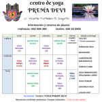 centro de yogaPREMA DEVI horario&nbsp;noviembre